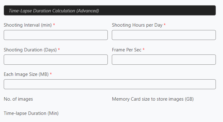 construction durations calculator